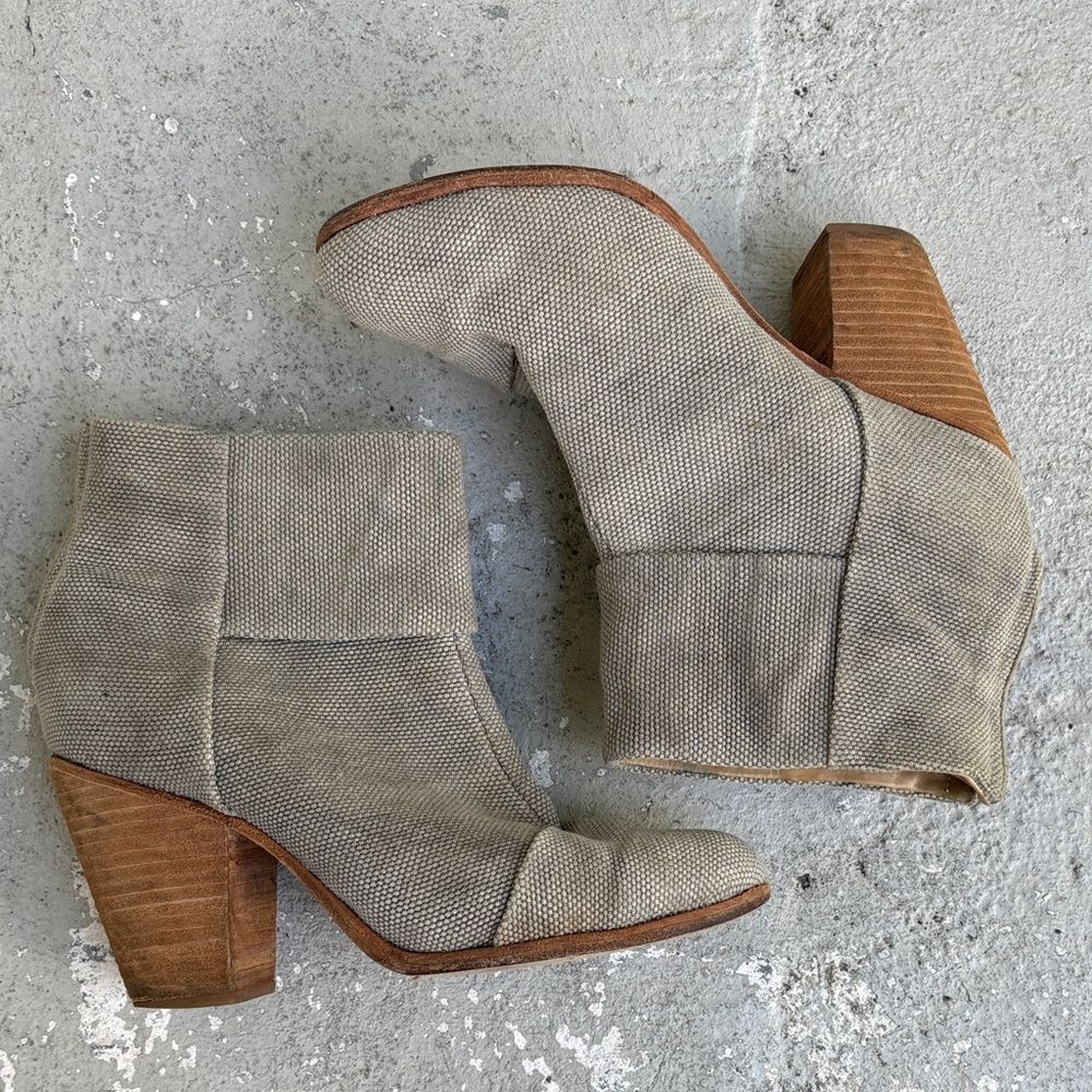 Rag’n’Bone Newberry canvas ankle boots